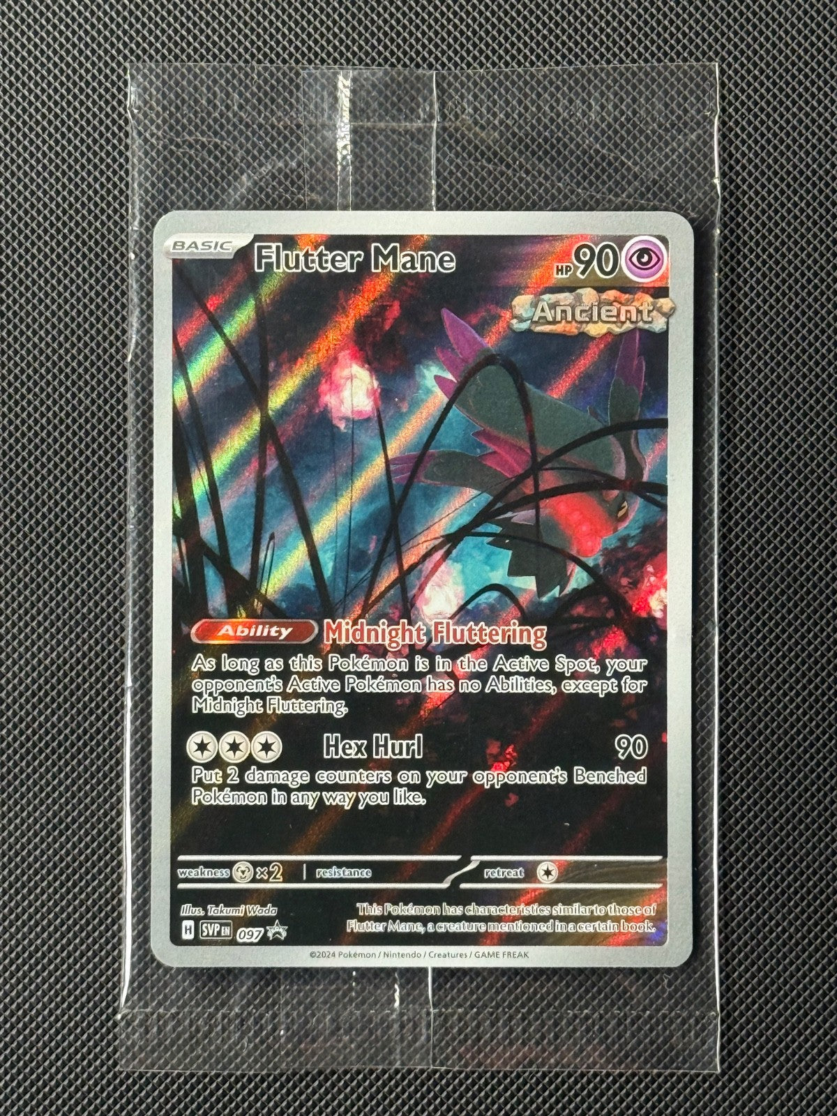 Flutter Mane SVP 097 Pokémon Card Sv: Scarlet & Violet Promo Cards Holo SEALED0