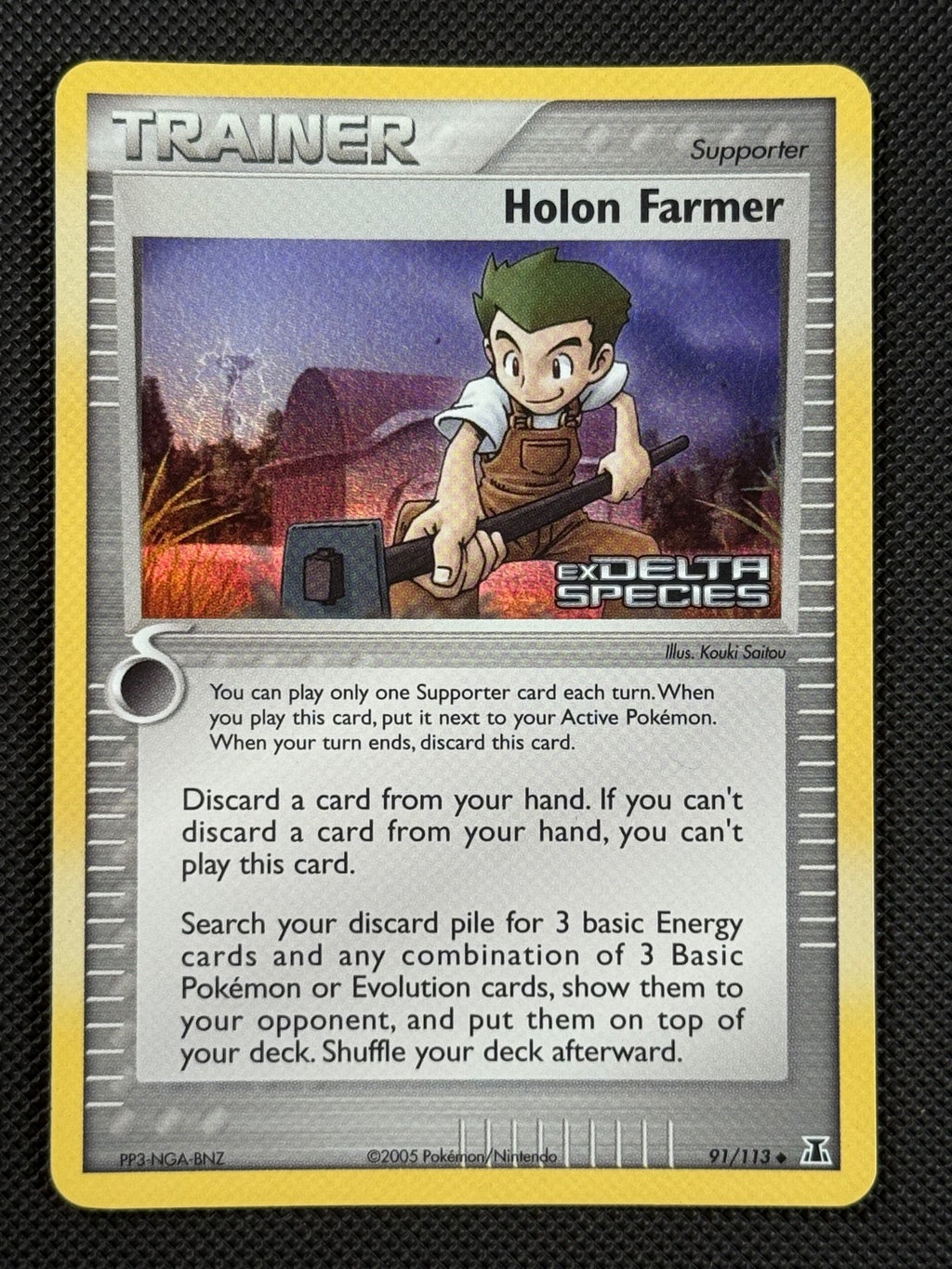Holon Farmer 91/113 STAMPED Pokémon Card EX Delta Species Reverse Holo Uncommon 0