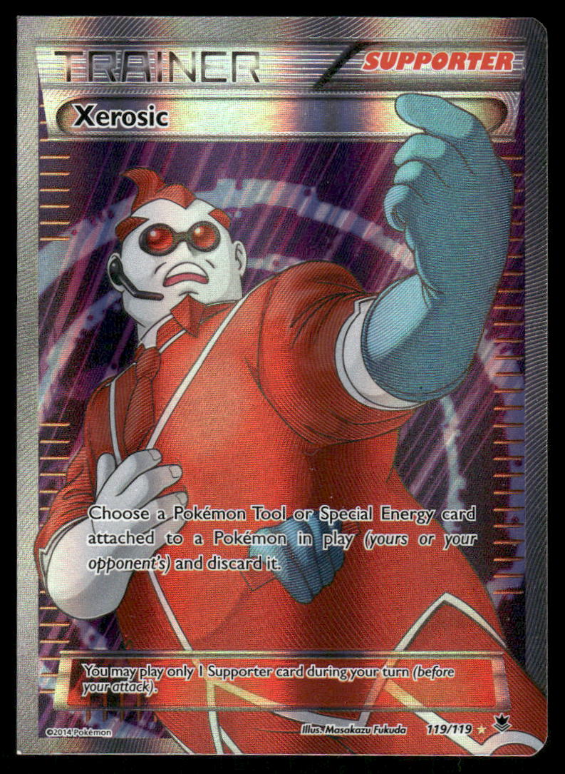 Pokemon Cards Xerosic 119/119 Phantom Forces Rare Ultra LP0