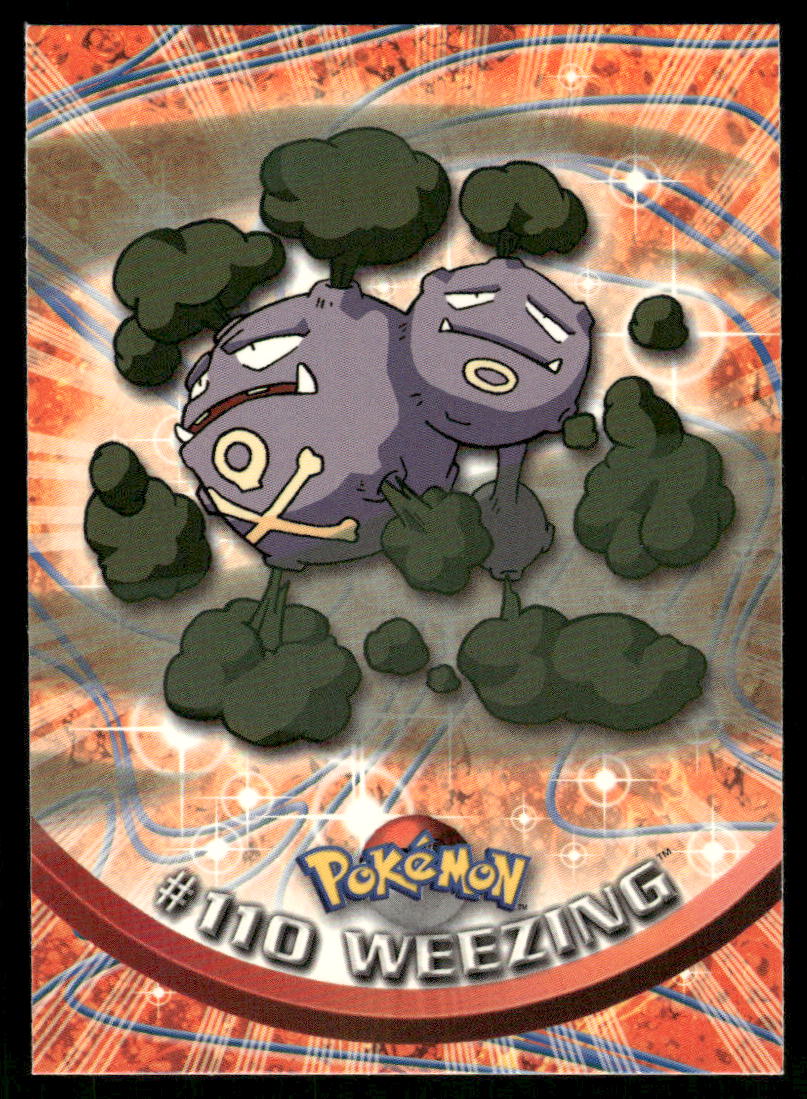 Pokemon Cards Wheezing #110 Topps Trading Cards Series 2 NM *20