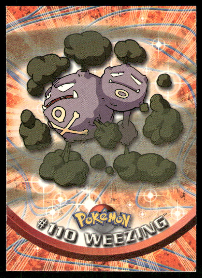 Pokemon Cards Wheezing #110 Topps Trading Cards Series 2 LP *30