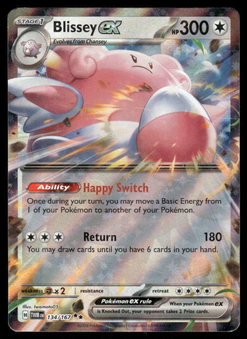 Pokemon Cards Blissey ex 134/167 Twilight Masquerade Double Rare NM0