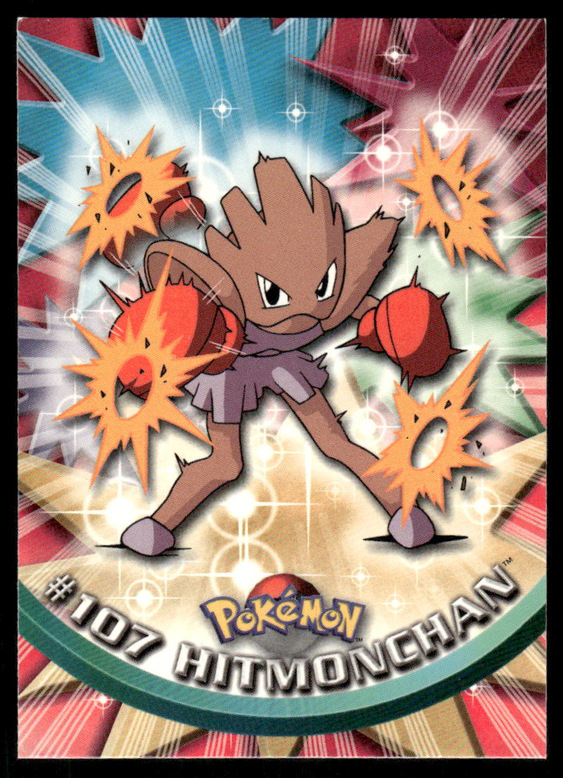 Pokemon Cards Hitmonchan #107 Topps Trading Cards Series 2 NM *10