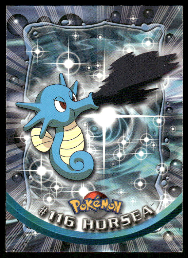 Pokemon Cards Horsea #116 Topps Trading Cards Series 2 LP *60