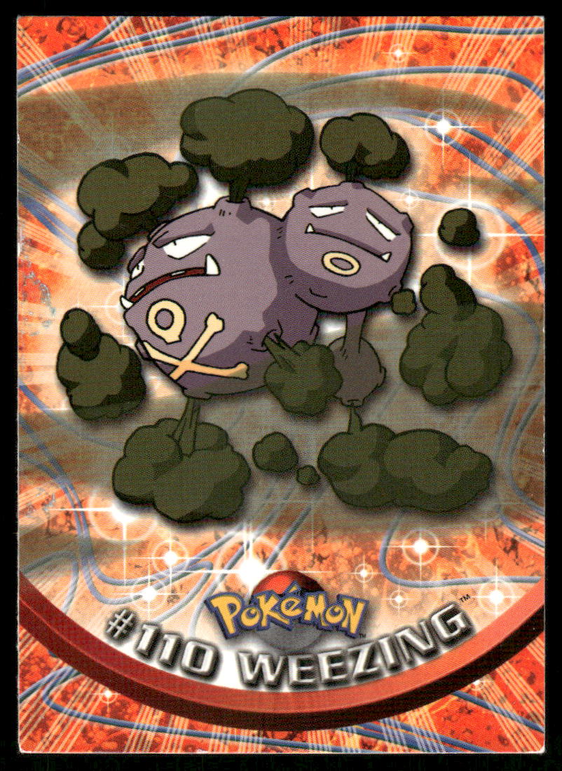 Pokemon Cards Wheezing #110 Topps Trading Cards Series 2 LP *40