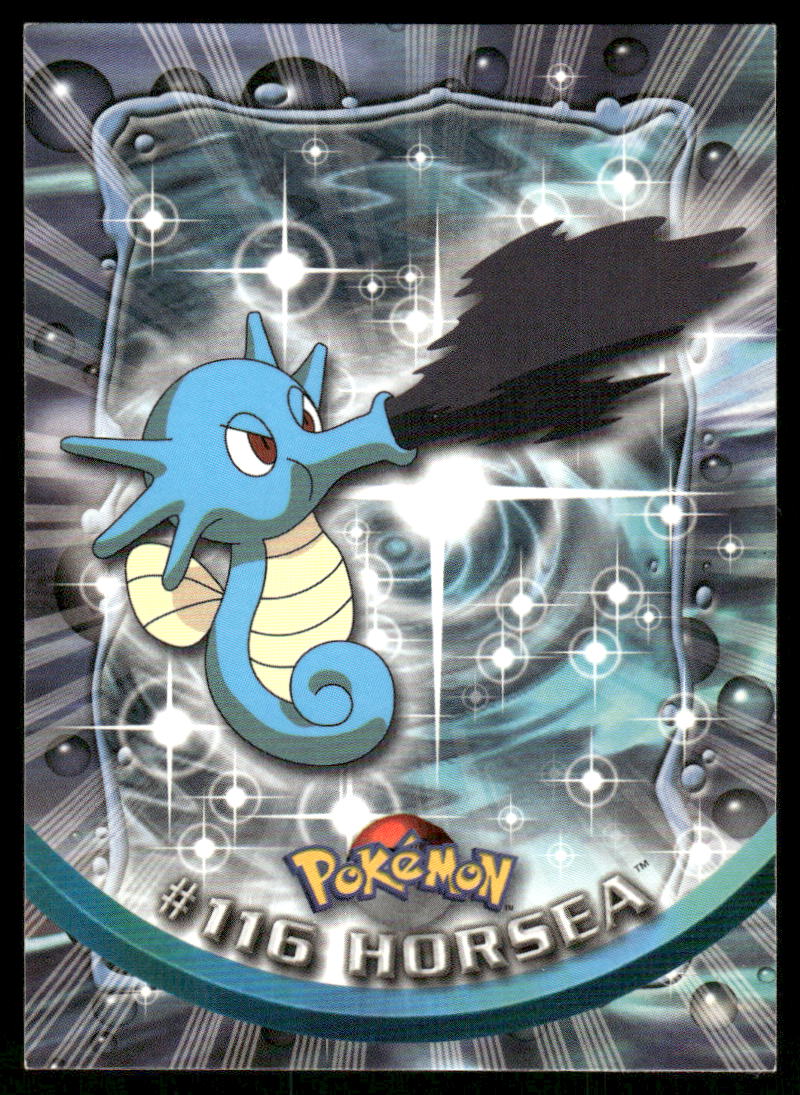 Pokemon Cards Horsea #116 Topps Trading Cards Series 2 LP *70