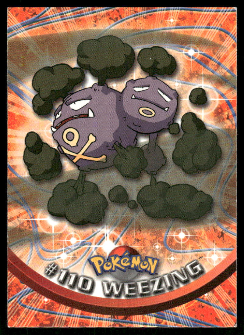 Pokemon Cards Wheezing #110 Topps Trading Cards Series 2 LP *50