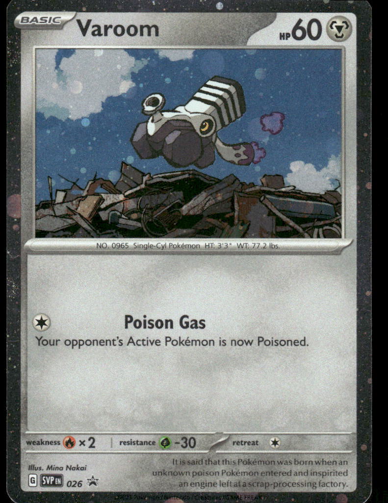 Pokemon Cards Varoom 026 Scarlet & Violet Cosmos Holo Promo NM0
