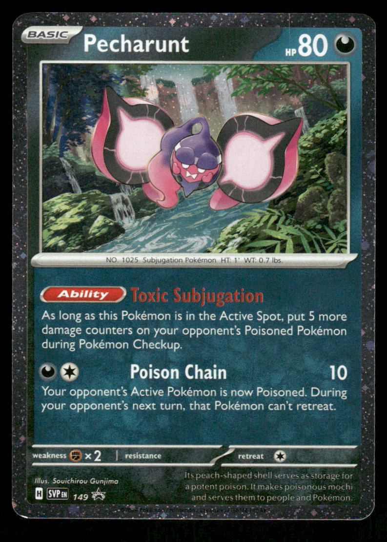 Pokemon Cards Pecharunt 149 Scarlet & Violet Cosmos Holo Promo NM0