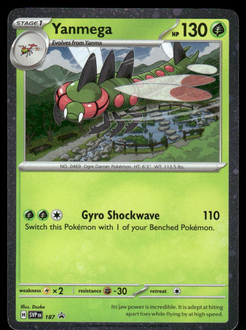 Pokemon Cards Yanmega 187 Scarlet & Violet Cosmos Holo Promo NM0
