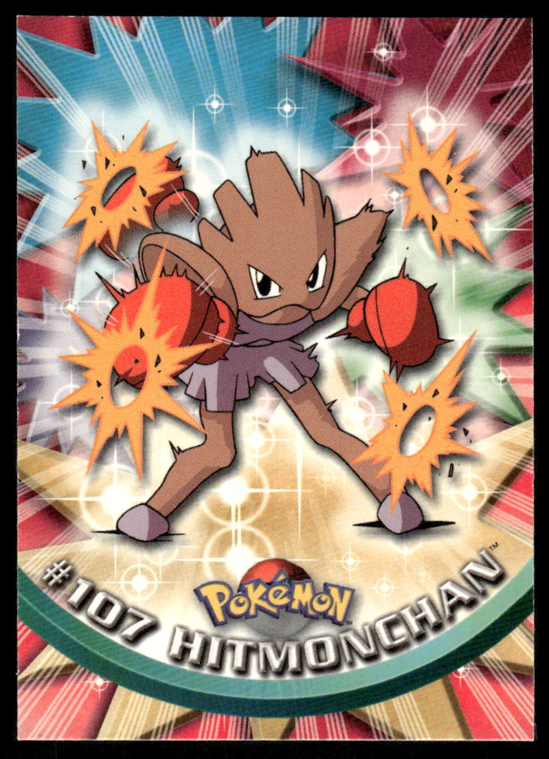 Pokemon Cards Hitmonchan #107 Topps Trading Cards Series 2 NM *20