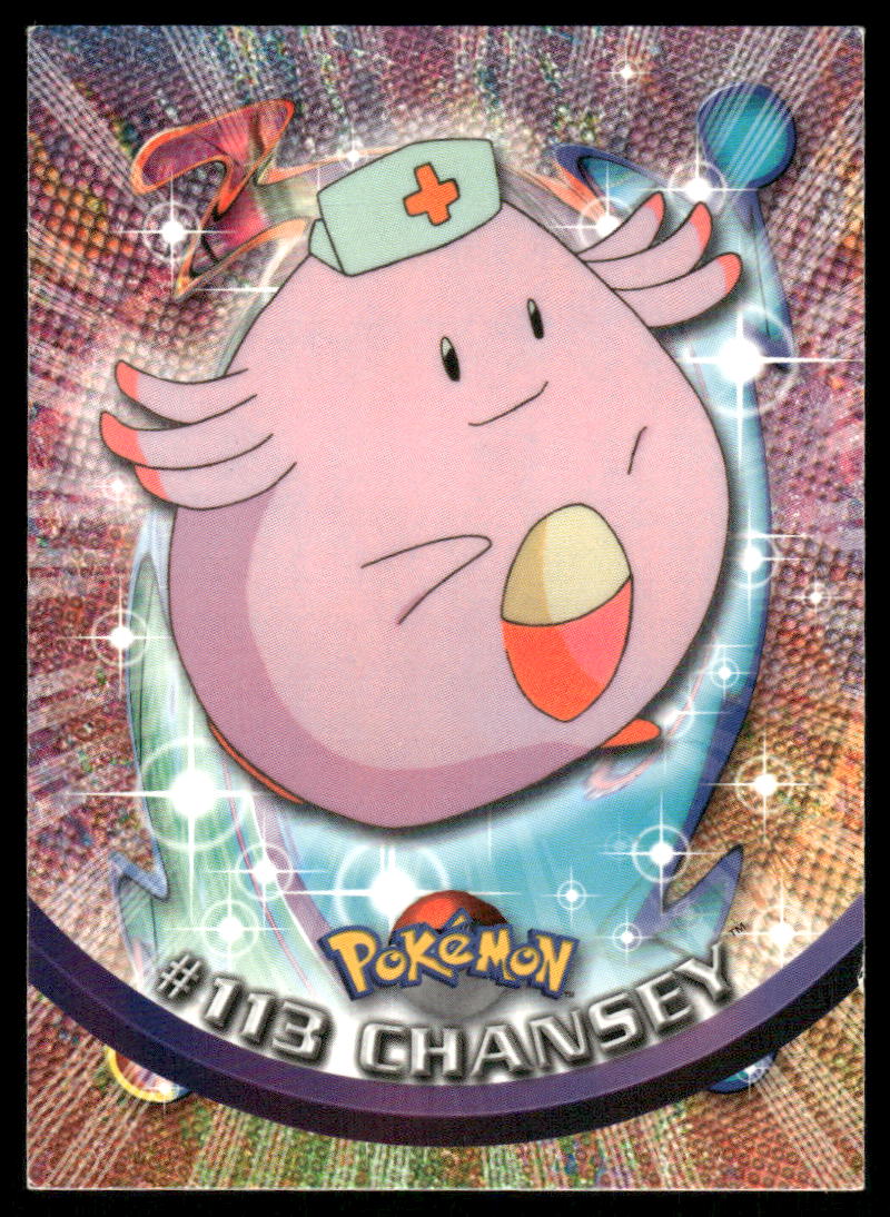 Pokemon Cards Chansey #113 Topps Trading Cards Series 2 NM *30