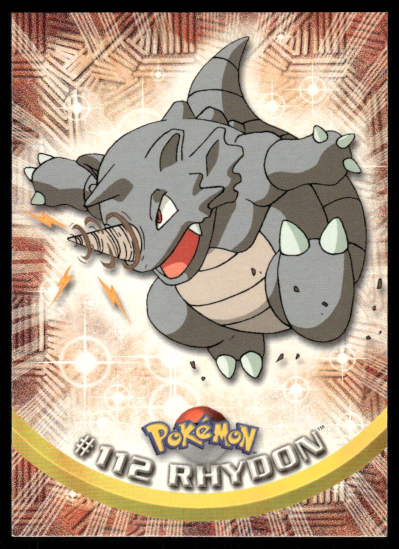 Pokemon Cards Rhydon #112 Topps Trading Cards Series 2 NM *40