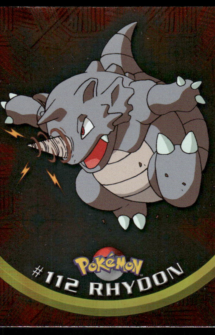 Pokemon Cards Rhydon #112 Topps Trading Cards HOLO Series 2 NM0
