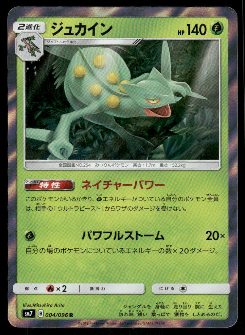 Pokemon Cards Sceptile 004/096 Sky Splitting Charisma Holo Rare Japanese NM0