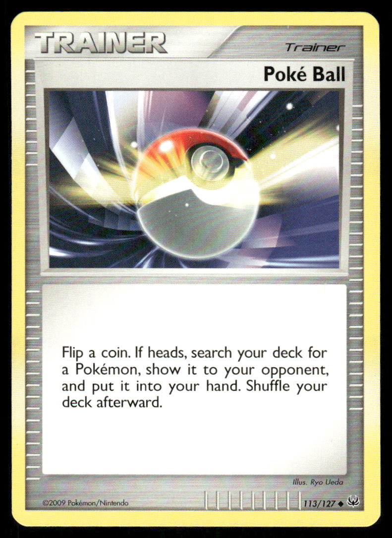 Pokemon Cards Poke Ball 113/127 Platinum Uncommon NM0