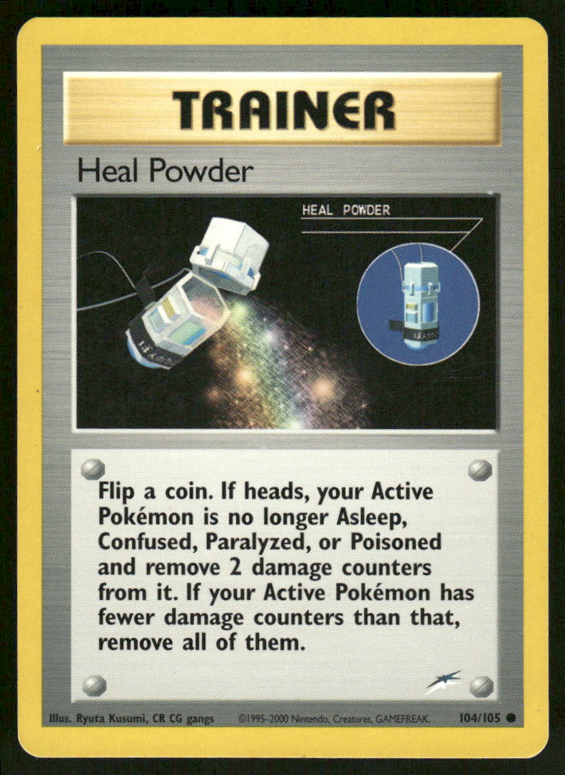 Pokemon Cards Heal Powder 104/105 UNLIMITED Neo Destiny WOTC Common NM0