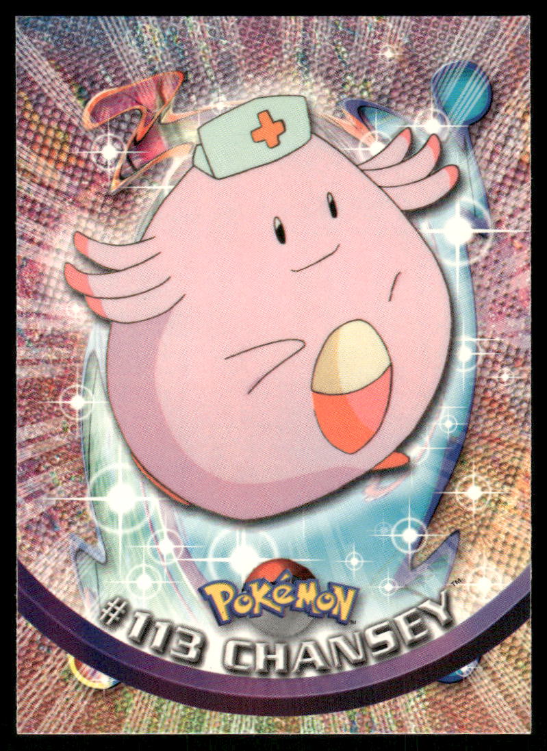 Pokemon Cards Chansey #113 Topps Trading Cards Series 2 NM *40