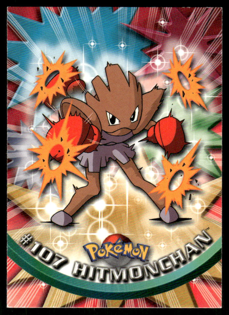 Pokemon Cards Hitmonchan #107 Topps Trading Cards Series 2 LP *30