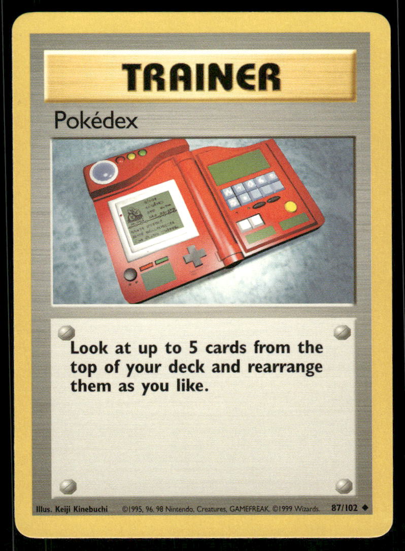 Pokemon Cards Pokedex 87/102 Base Set Uncommon NM *20