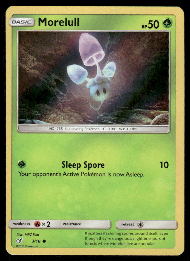 Pokemon Cards Morelull 3/18 Detective Pikachu Common LP0