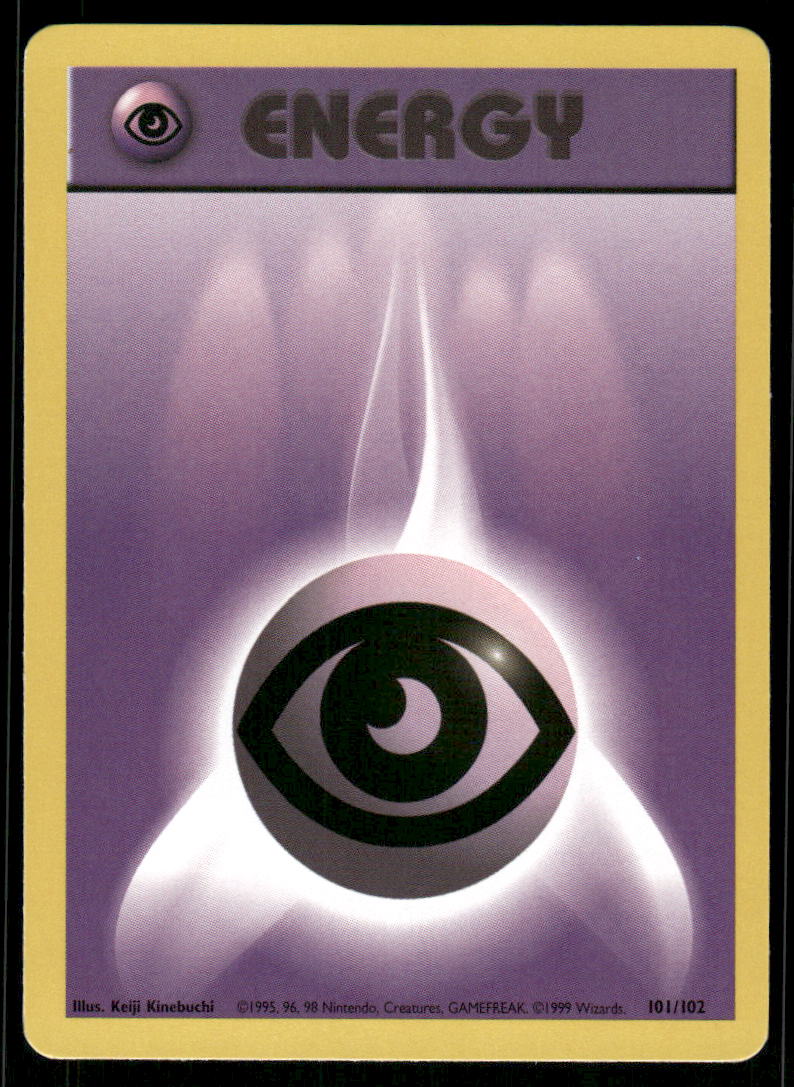Pokemon Cards Psychic Energy 101/102 Base Set NM0