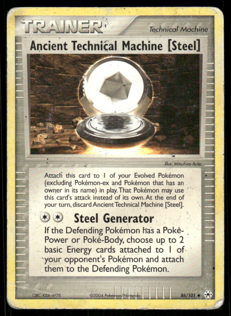 Pokemon Cards Ancient Technical Machine [Steel] 86/101 Hidden Legends HP0