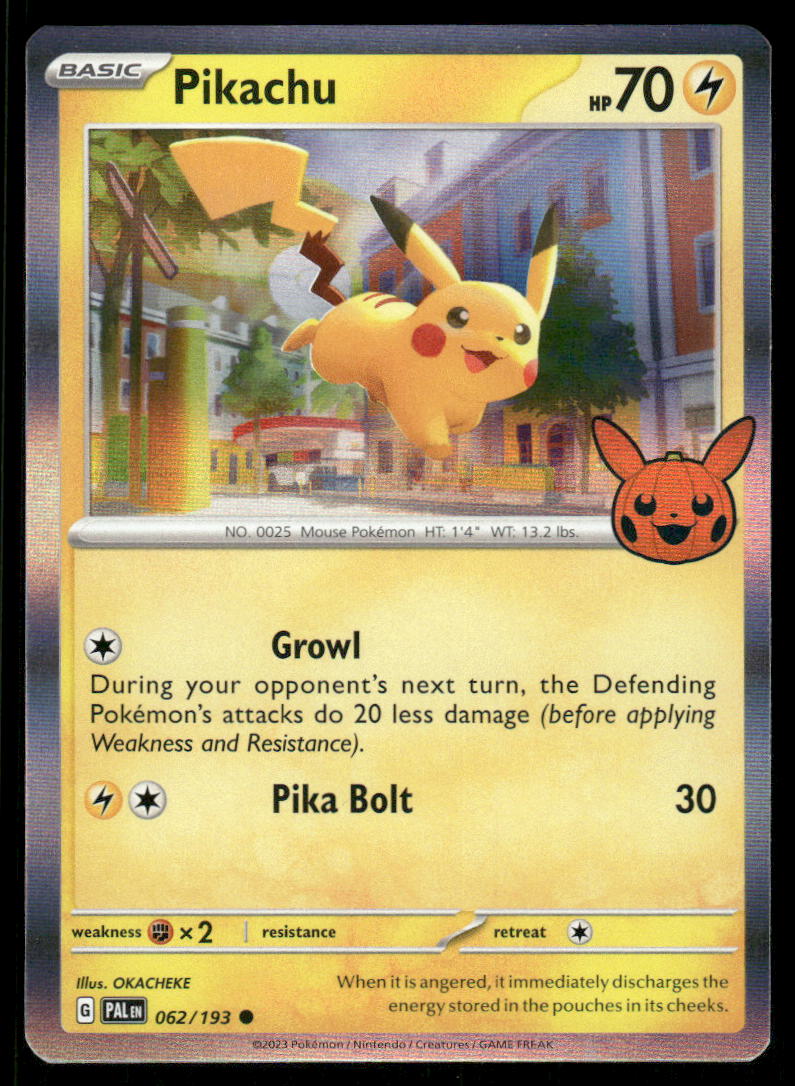 Pokemon Cards Pikachu 018/091 Trick or Trade BOOster 2024 Holo Rare NM0