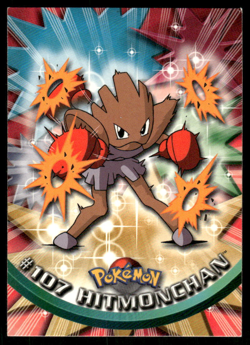 Pokemon Cards Hitmonchan #107 Topps Trading Cards Series 2 NM *60