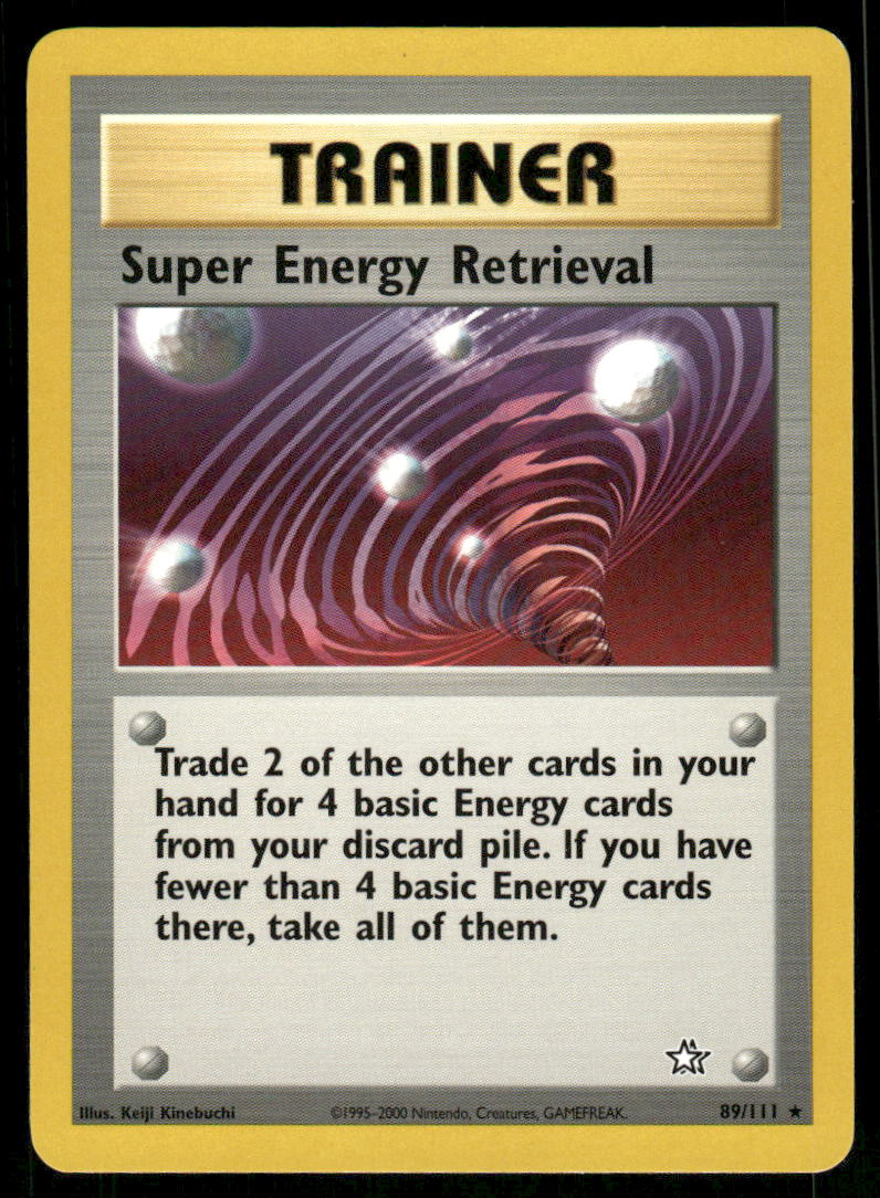 Pokemon Cards Super Energy Retrieval 89/111 Neo Genesis WOTC Rare NM0