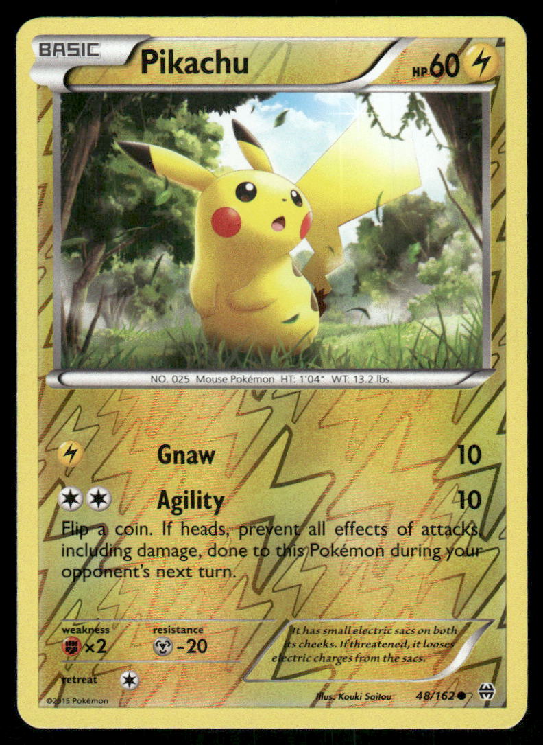 Pokemon Cards Pikachu 48/162 Reverse Holo BREAKthrough XY NM0