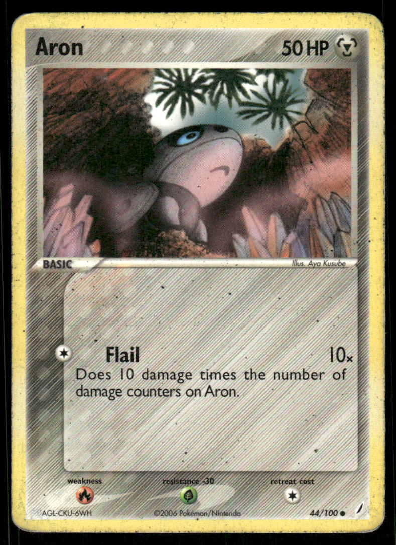 Pokemon Cards Aron 44/100 Crystal Guardians Common HP0
